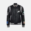 Eagles Jeff Hamilton Black Vegan Leather Jacket