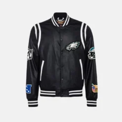 Eagles Jeff Hamilton Black Vegan Leather Jacket