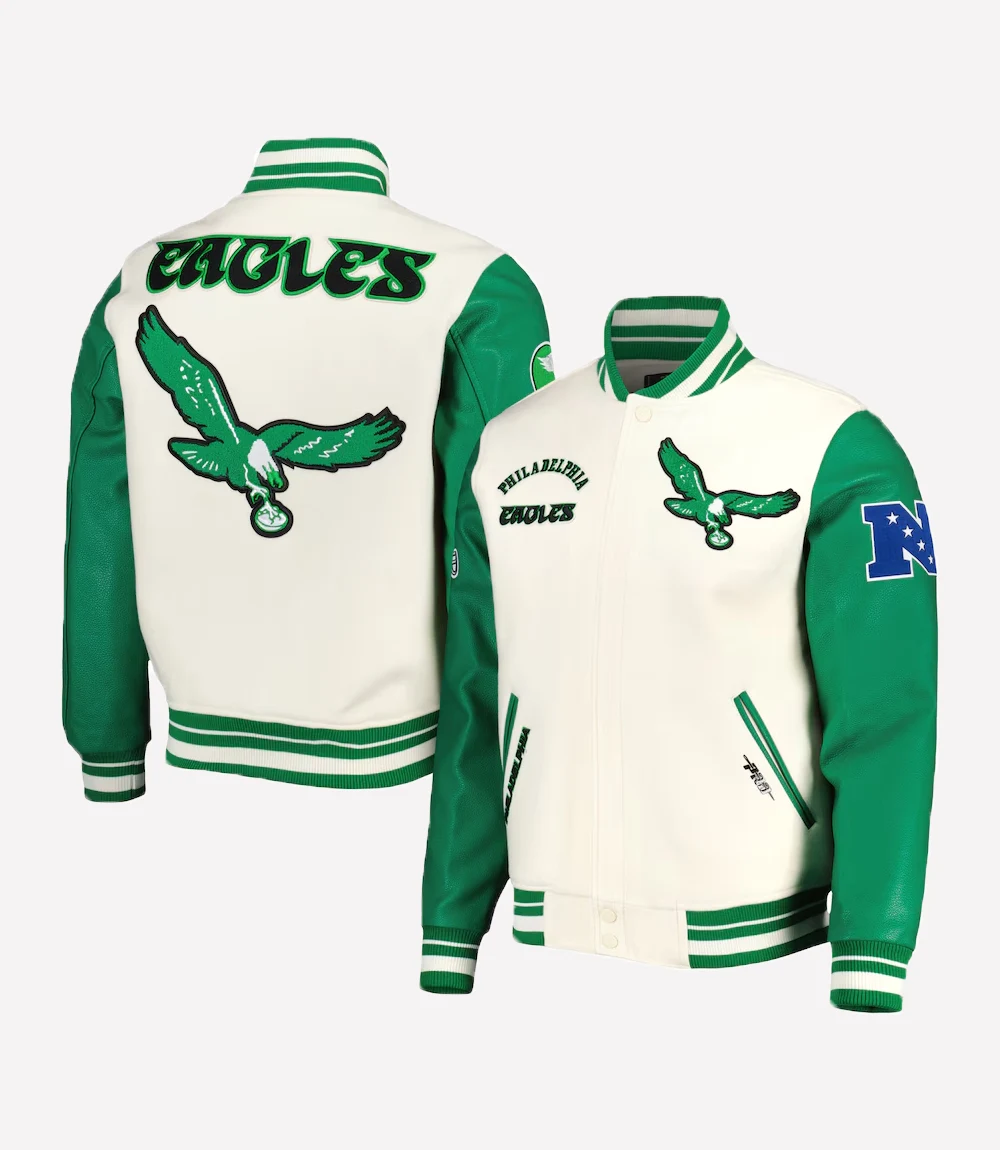 Philadelphia Eagles Retro Classic Varsity Full-Zip Jacket Philadelphia Eagles Retro Classic Varsity Jacket