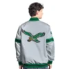 Grey Philadelphia Eagles Vintage Scout Full-Snap Varsity Jacket