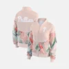 Philadelphia Phillies Erin Andrews Sand Raglan Track Pink Jacket
