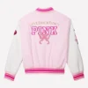 New Love Shack Fancy x PINK Varsity Jacket