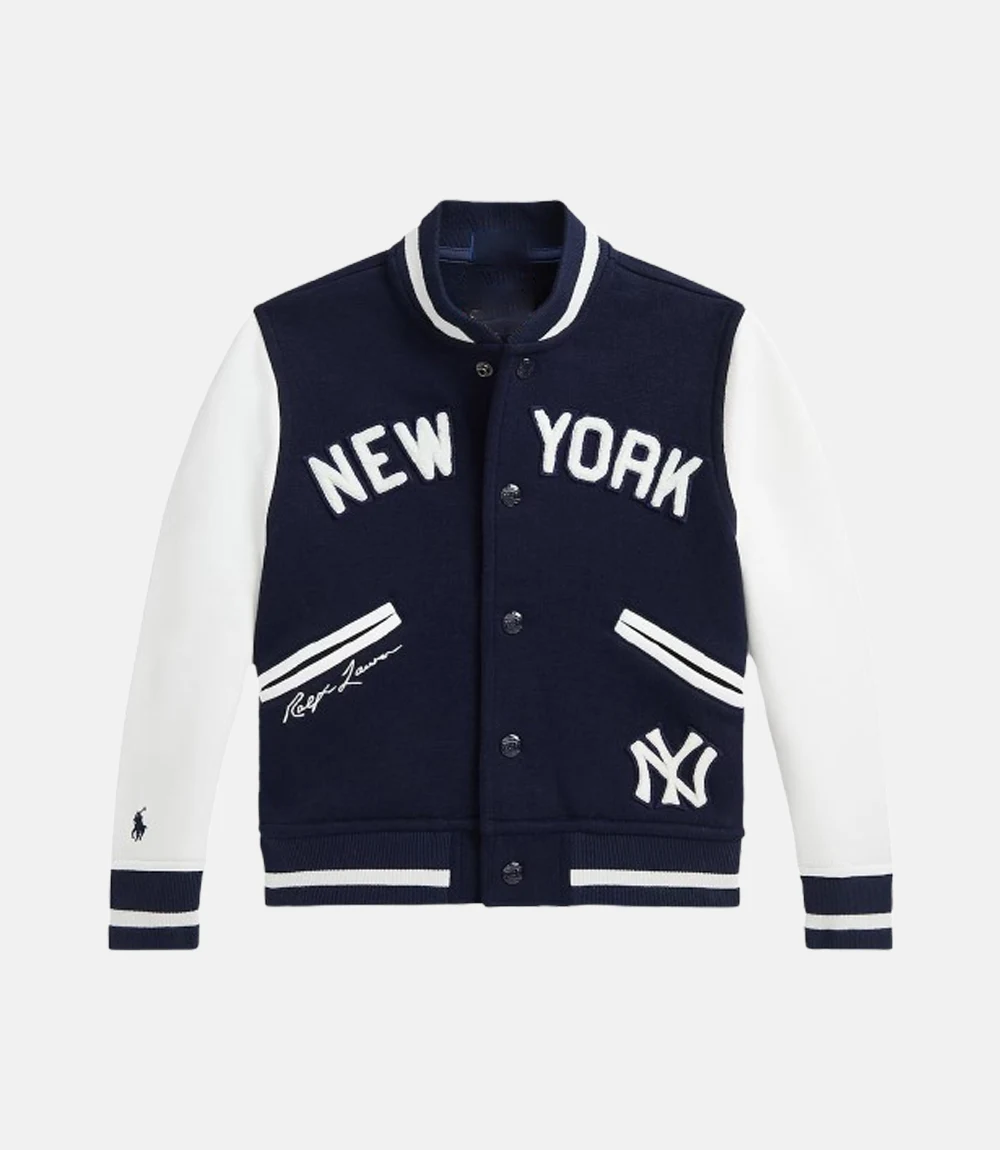 Preschool Polo Ralph Lauren Navy Yankees Fleece Jacket Navy Preschool Polo Ralph Lauren Navy Yankees Jacket