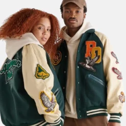 Roots Outdoors 24 Varsity Jacket Green