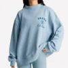 SET x Parke Blue Mockneck Sweatshirt New