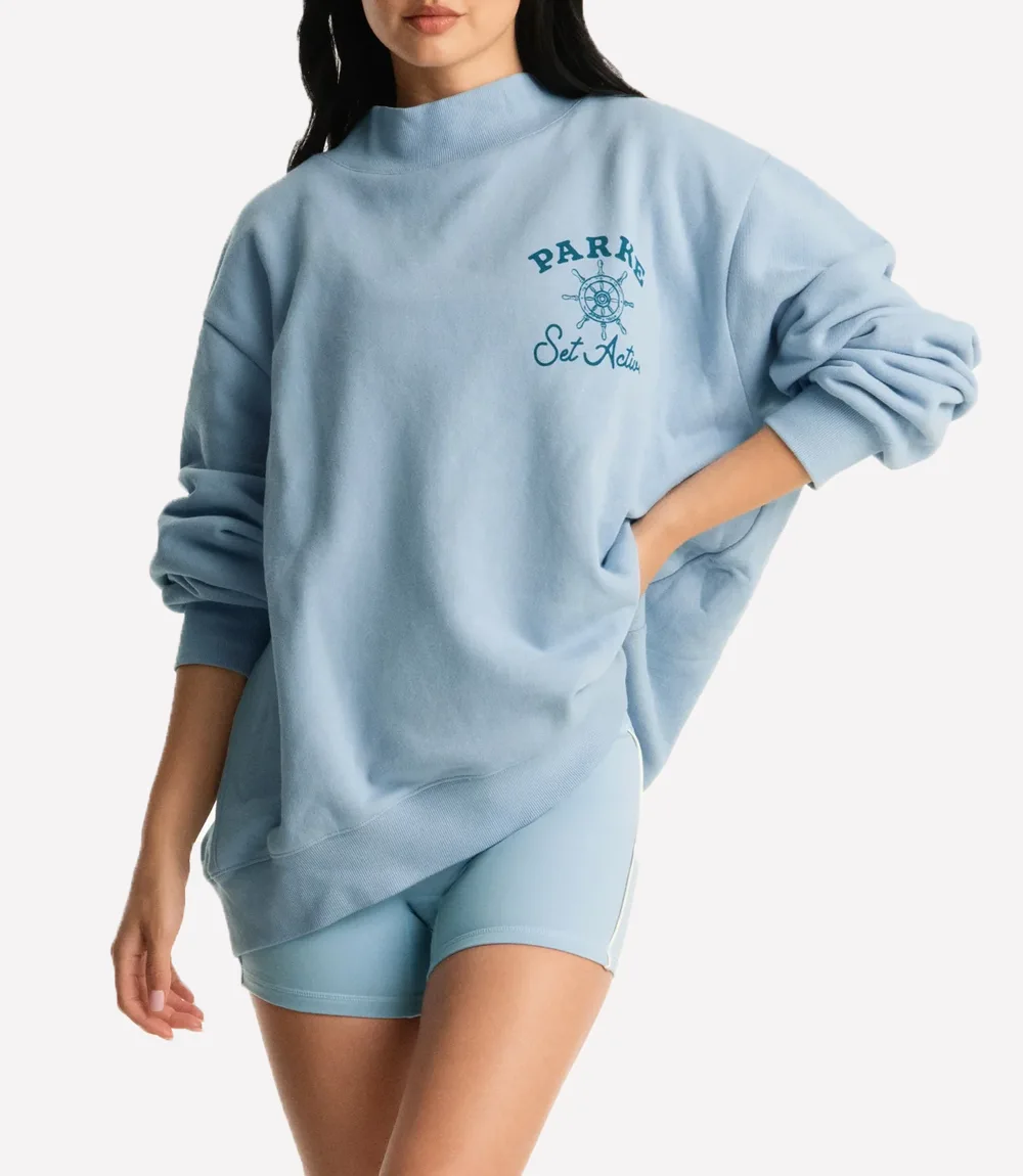 SET Active x Parke Blue Mockneck SET Parke Blue Mockneck