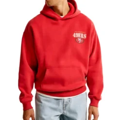 San Francisco 49ers Graphic Popover Red Hoodie