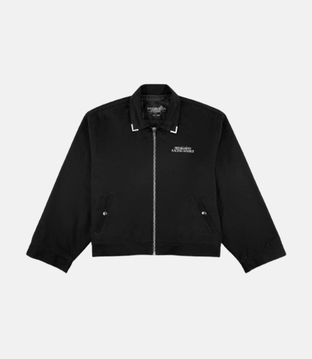 Siegelman Stable Embroidered Coaches Jacket Black Siegelman Stable Embroidered Coaches Black Jacket