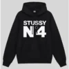 Stussy N4 Black Hoodie