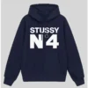 Stussy No.4 Blue Hoodie
