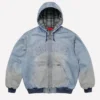 Supreme Hooded Work Blue Jacket