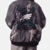 Gray Philadelphia Eagles Camo Bomber Jacket for Women