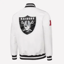 Tom Brady White Raiders Jacket White