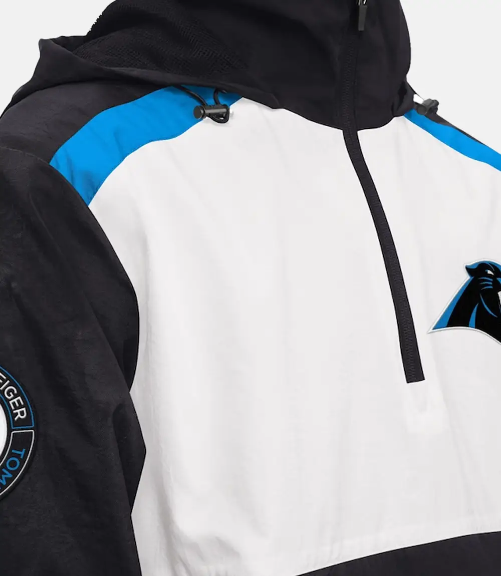 Tommy Hilfiger Carolina Panthers Carter Hooded Jacket Tommy Hilfiger Carolina Panthers Carter Half-Zip Hooded Jacket