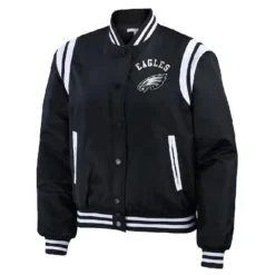 Women's WEAR by Erin Andrews Black Philadelphia Eagles Bomber Jacket