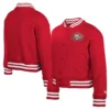 Youth New Era San Francisco 49ers Applique Jacket Red