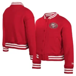 Youth New Era San Francisco 49ers Applique Jacket Red