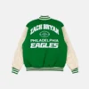 Philadelphia Eagles Zach Bryan Letterman Jacket