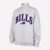 Buffalo Bills Mock Neck Grey Sweatshirt