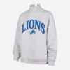 Detroit Lions Mock Neck Sweatshirt Grey