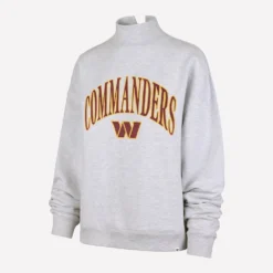Washington Commanders Mock Neck Grey Sweatshirt
