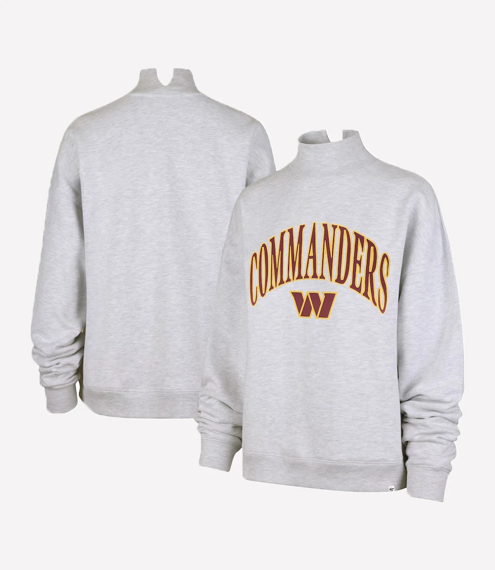 47 x Washington Commanders Mock Neck Sweatshirt Washington Commanders Mock Neck Sweatshirt
