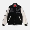 A BATHING APE x COMME des GARCONS OSAKA Varsity Jacket Black