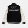 A BATHING APE x COMME des GARCONS OSAKA Black Varsity Jacket
