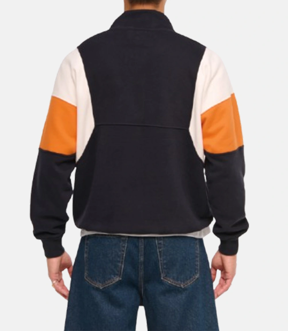 Abercrombie Chicago Bears Half-Zip Fleece Sweatshirt Abercrombie Chicago Bears Half-Zip Black Sweatshirt