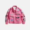 Anti Social Social Club Patched Up Racing Jacket Pink