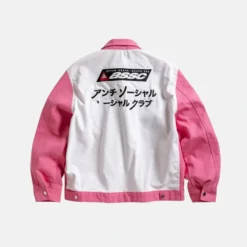 Anti Social Social Club Patched Up Pink Jacket