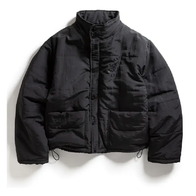 Anti Social Social Club Standard Issues Puffer Jacket Black Anti Social Social Club Standard Issues Black Puffer Jacket