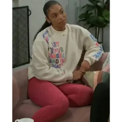 Beyond the Gates Chelsea Hamilton Let Your Angels Lead The Way Off White Sweatshirt