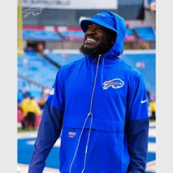 Buffalo Bills 2025 Sideline Anorak Blue Hooded Jacket