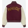 Buy Rhude Batting Cage Varsity Maroon Jacket