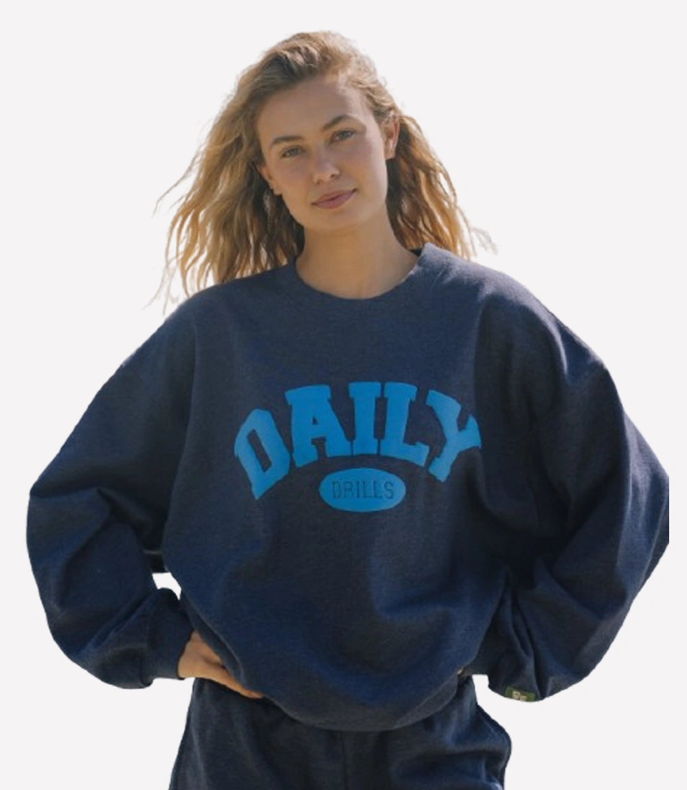Daily Drills Navy Oversized Sweatshirt Daily Drills Oversized Sweatshirt