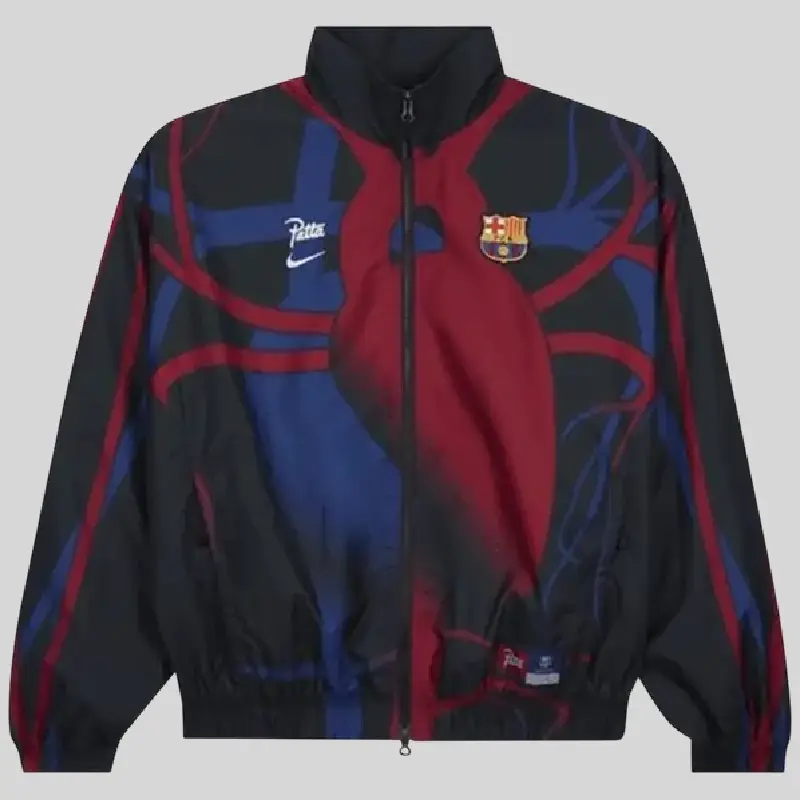 FC Barcelona x Patta Black Track Jacket FC Barcelona x Patta Track Jacket Black