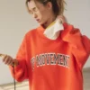 FP Movement Mock Neck Sweatshirt Orange