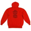 Fortnite x Balenciaga Pullover Fleece Red Hoodie