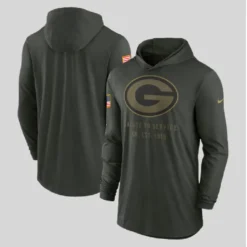 2025 Green Bay Packers Salute to Service Hooded T-shirt