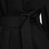 Khy Black Short Trench Coat