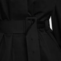 Khy Black Short Trench Coat