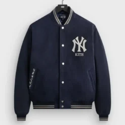 Kith for the New York Yankees Suede Porter Nocturnal Bomber Jacket