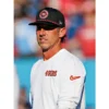 Kyle Shanahan Nike 49ers Sideline Coach Long Sleeve White Shirt