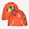 Lyrical Lemonade Orange Chicago Bears Varsity Jacket