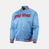 Mitchell & Ness Philadelphia Phillies Satin Raglan Blue Jacket
