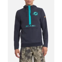 Miami Dolphins Rivalries Sideline Anorak Black Jacket