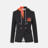 NFL Veronica Beard Cincinnati Bengals Dickey Black Jacket