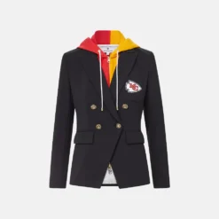 NFL x Veronica Beard Kansas City Chiefs Dickey Jacket Black