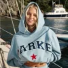 Parke Varsity Star Sky Blue Hoodie